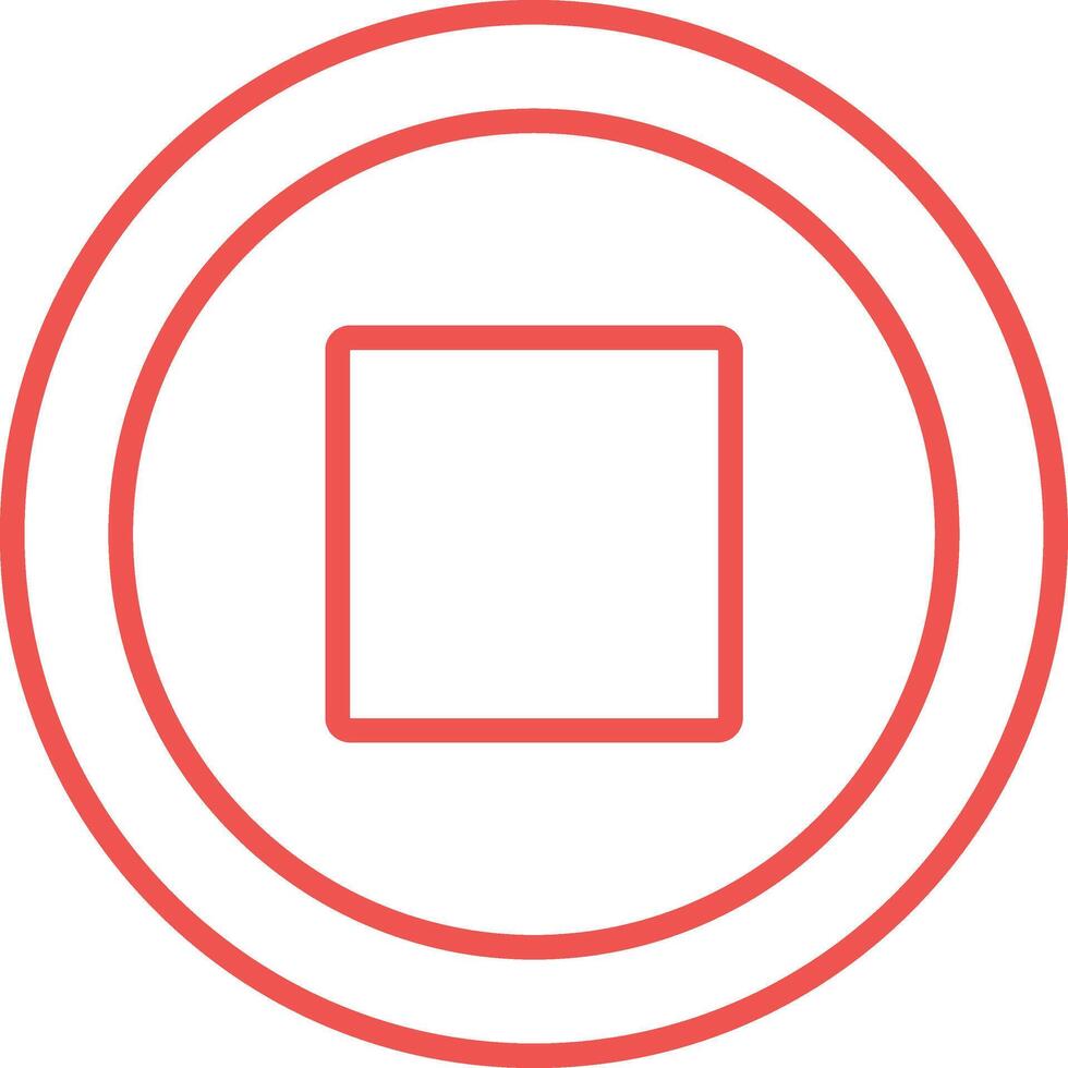 Stop Line Icon vector