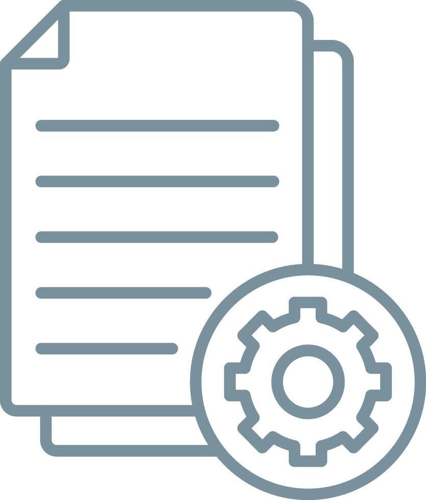 File Management Line Icon vector