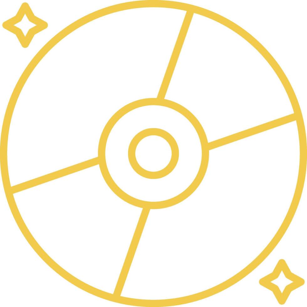 Compact Disk Line Icon vector