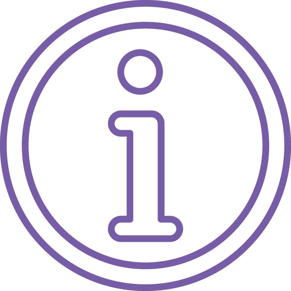 Info Circle Line Icon vector