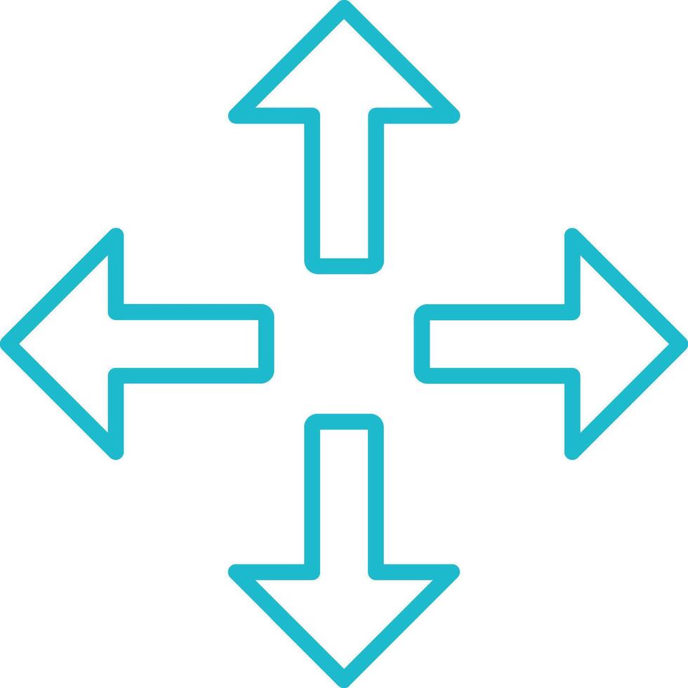 Move Line Icon vector