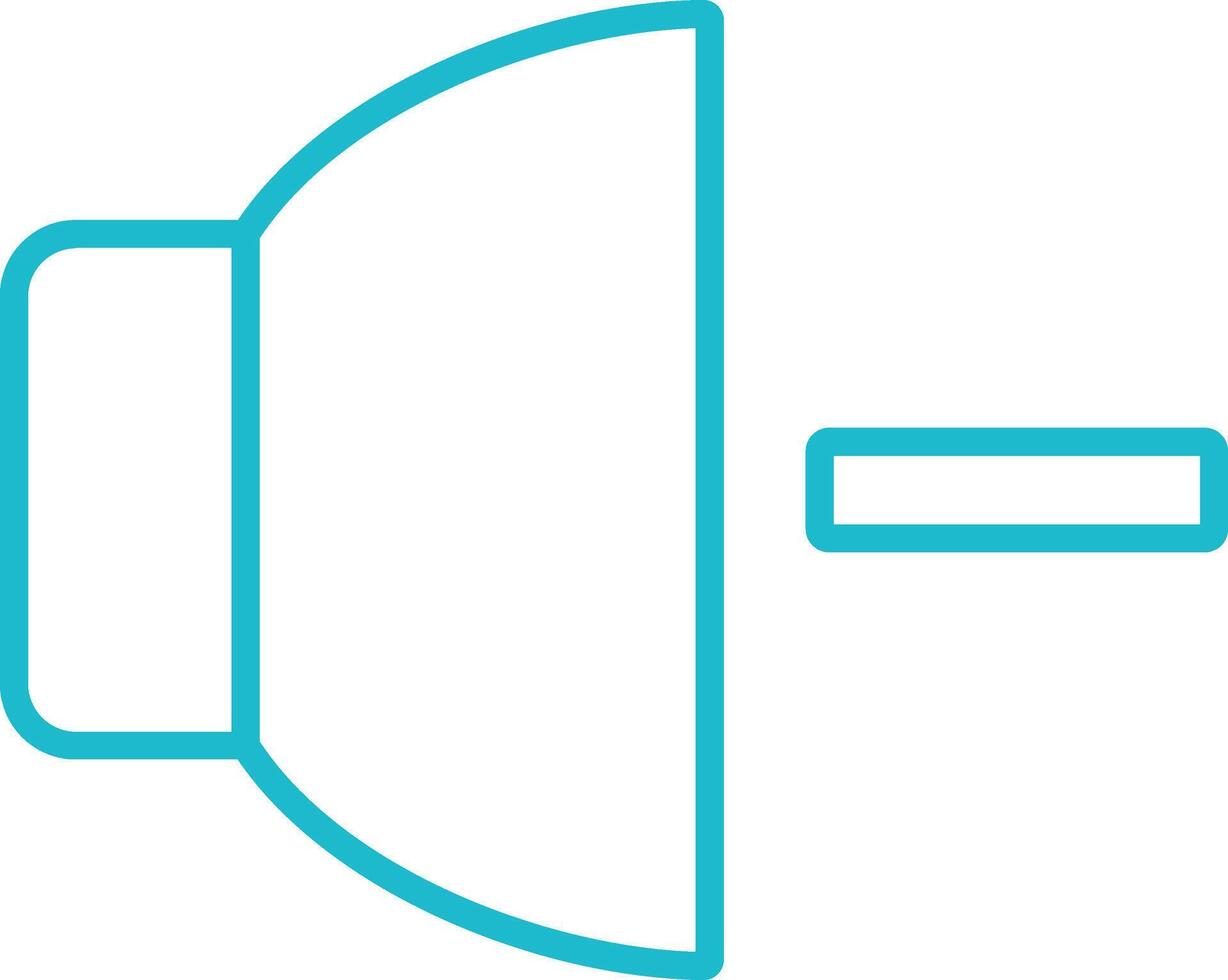 Volume Down Line Icon vector