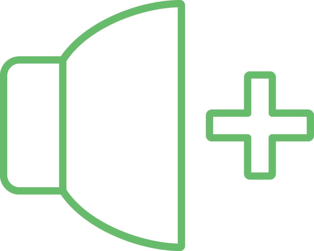 Volume Up Line Icon vector