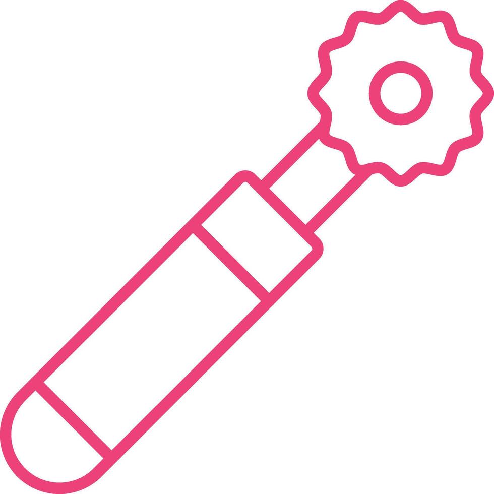 Roller Cutter Line Icon vector