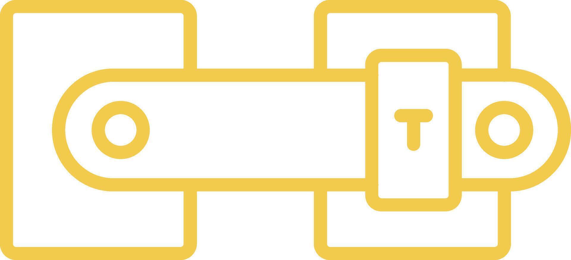 Latch Line Icon vector
