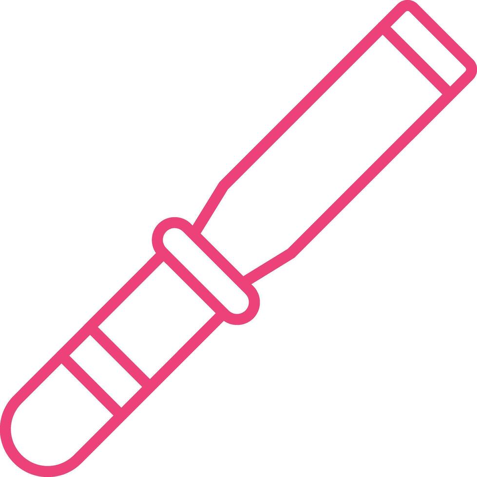 Chisel Line Icon vector