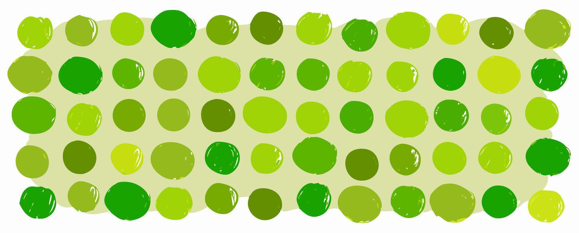 Abstract Green Circle Pattern Background vector