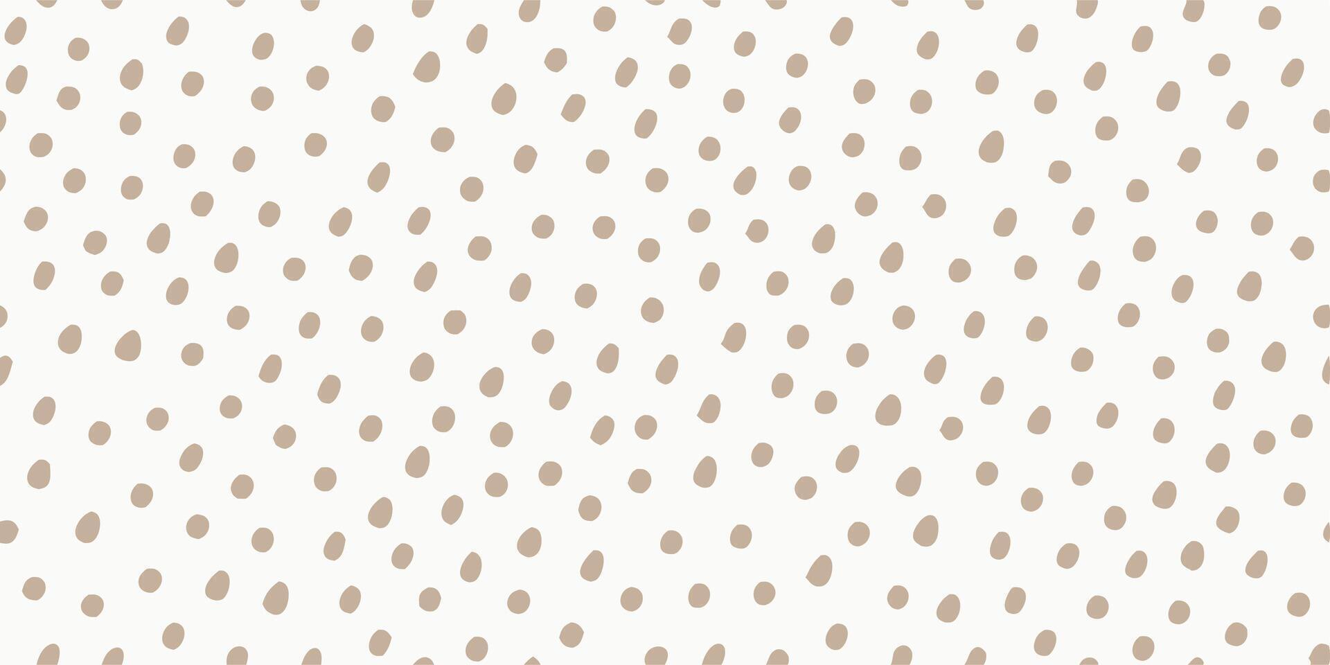 Beige Irregular Dots Pattern Seamless Texture vector