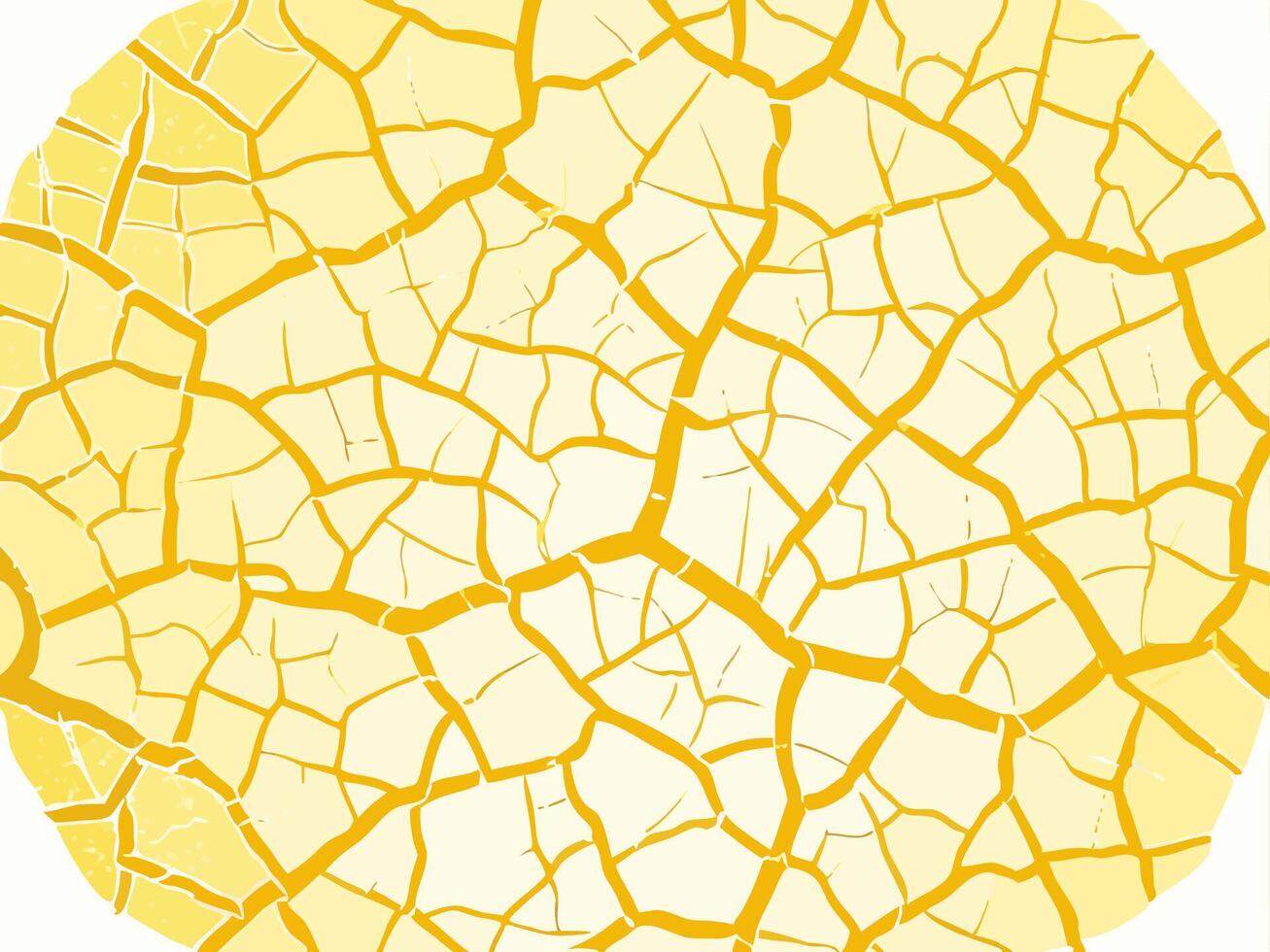 Cracked Paint Texture Yellow and White Abstract Background vector