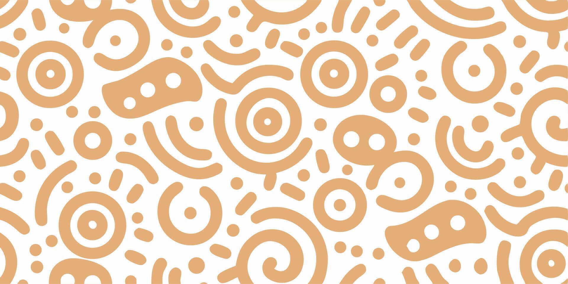 Abstract Beige and White Seamless Pattern Background vector
