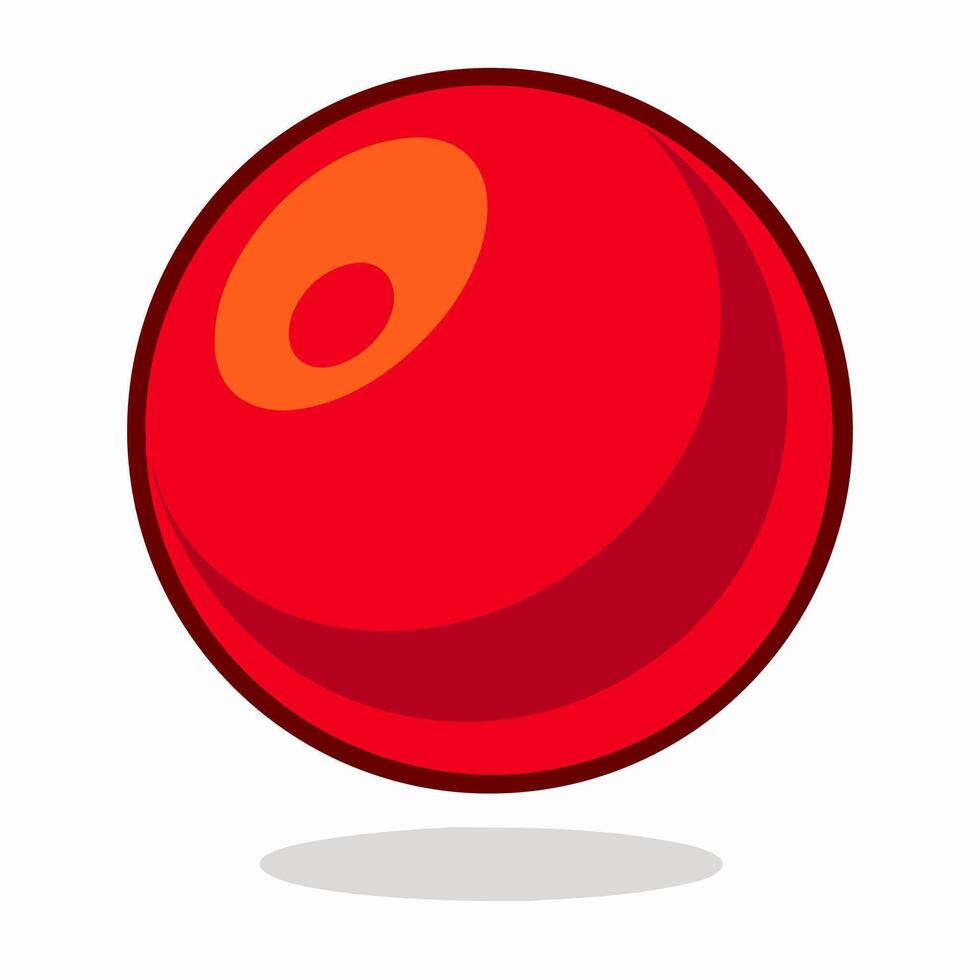 Red Circle Abstract Design Element, Graphic vector