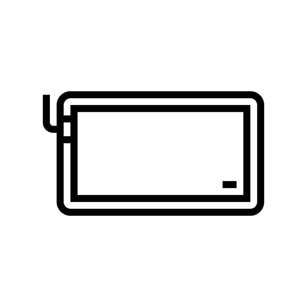 customizable rgb mouse pad gaming pc line icon illustration vector