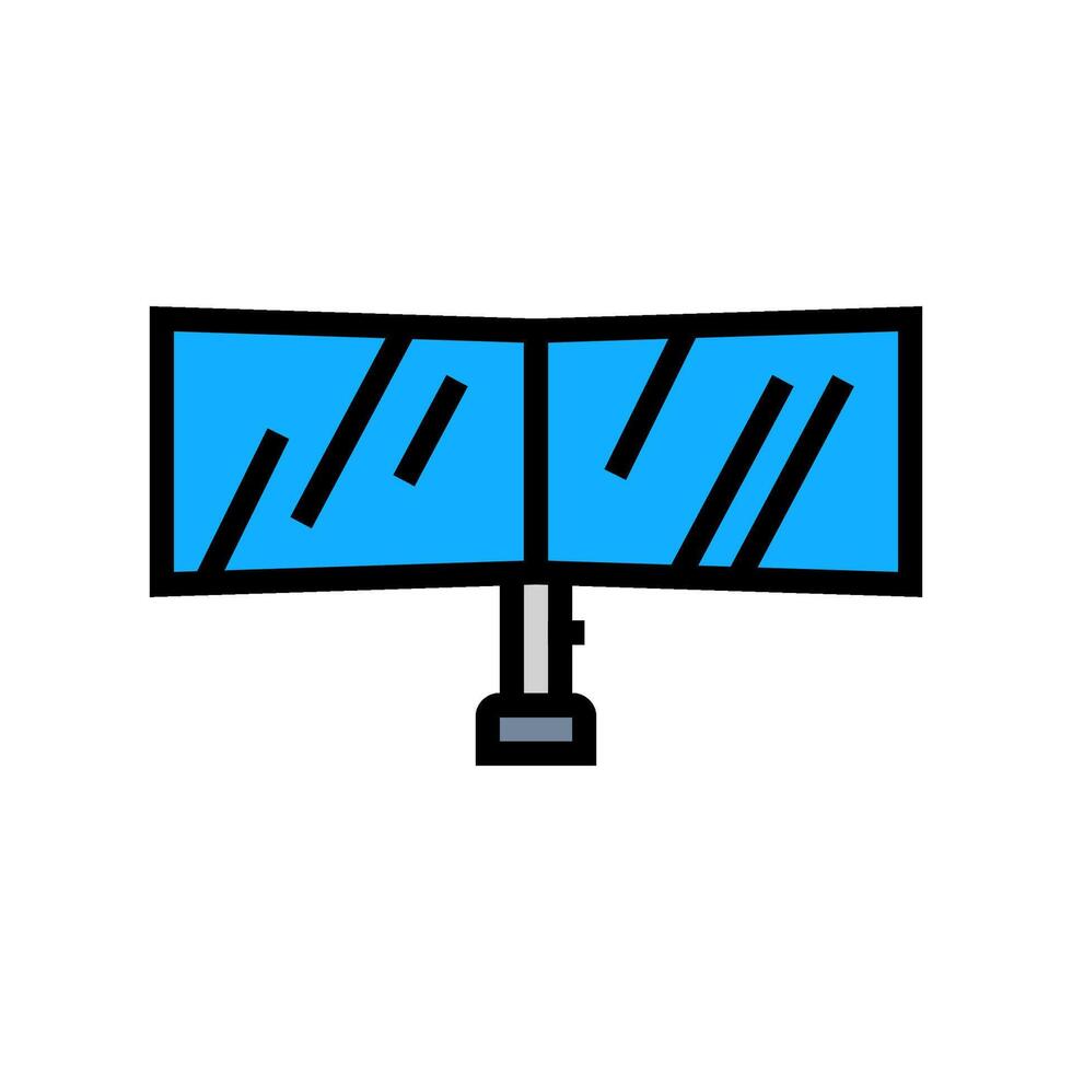 dual monitor setup gaming pc color icon illustration vector