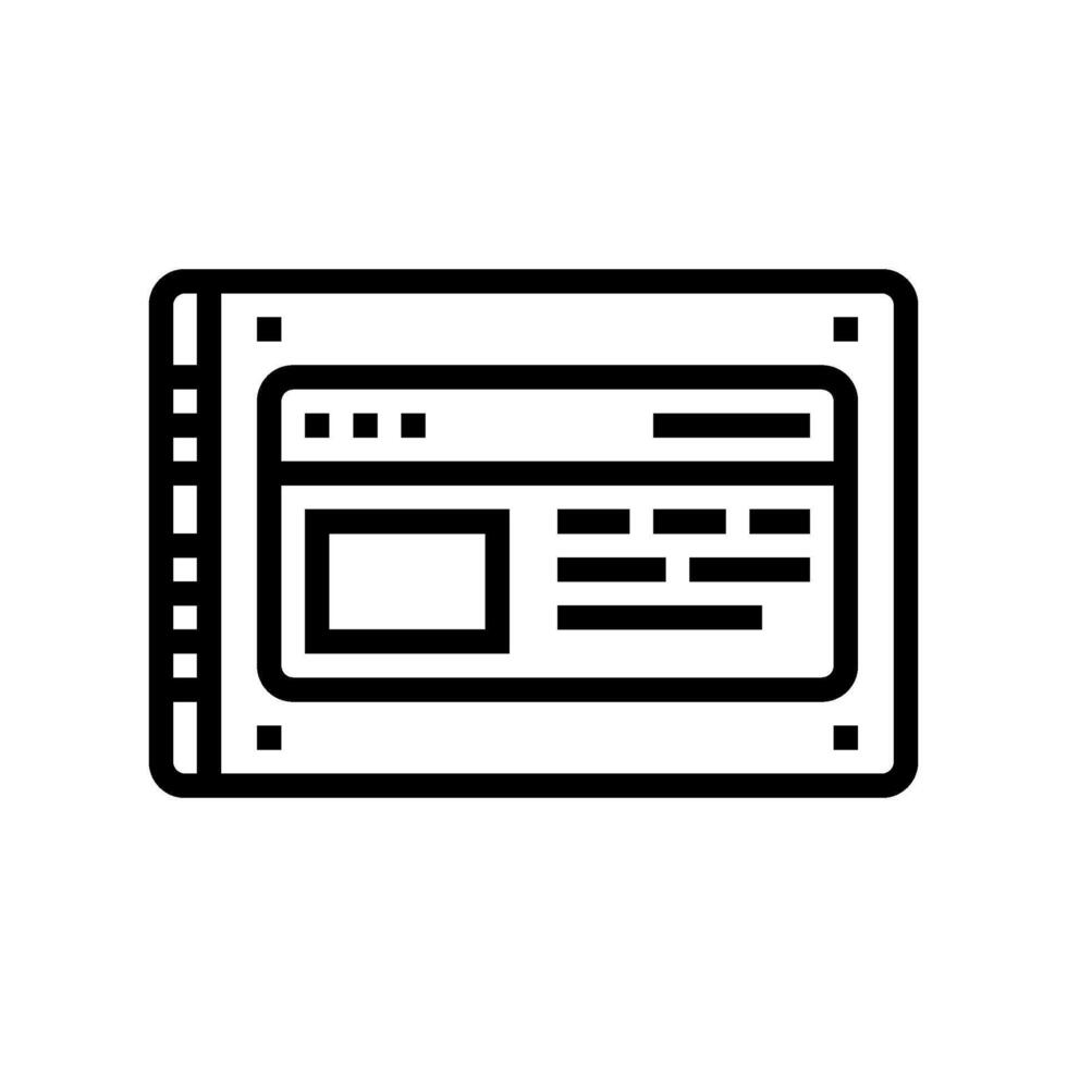high speed ssd storage gaming pc line icon illustration vector