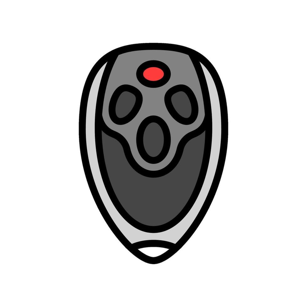 garage door remote control color icon illustration vector