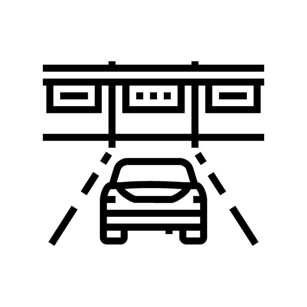 car highway road line icon illustration vector