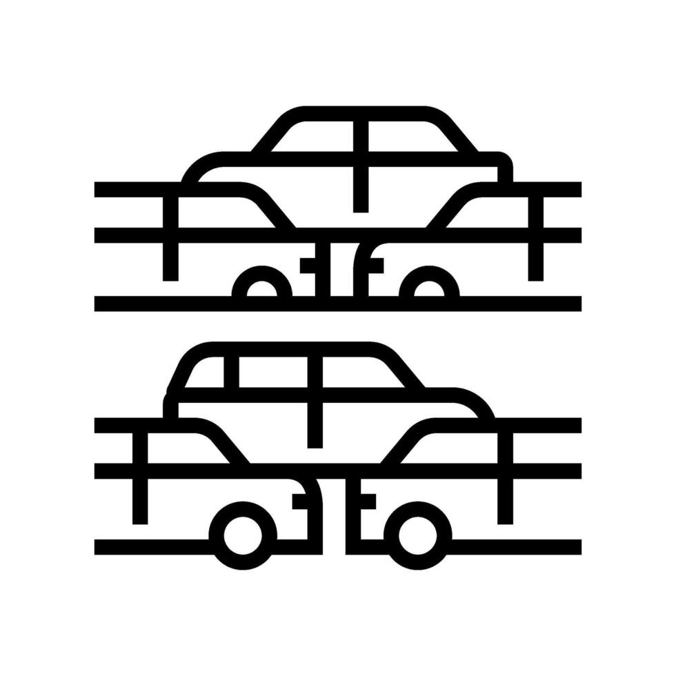 traffic flow highway road line icon illustration vector