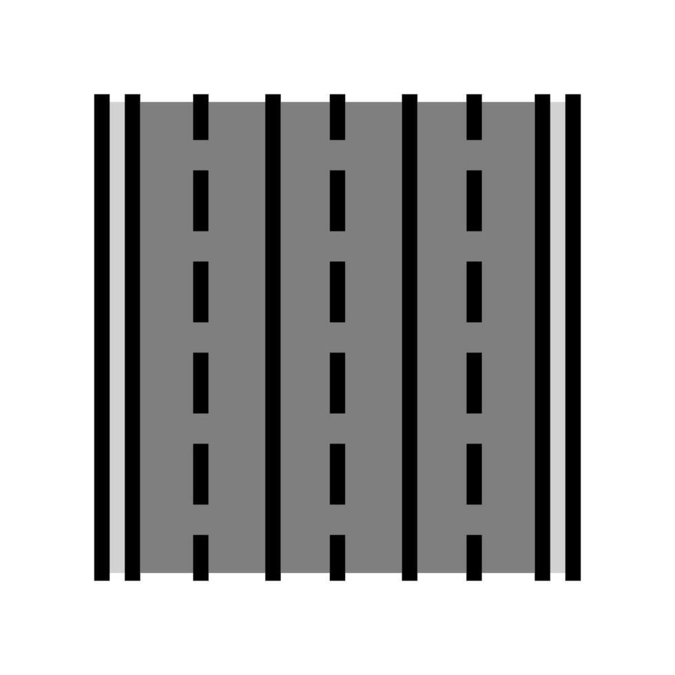 road markings highway color icon illustration vector