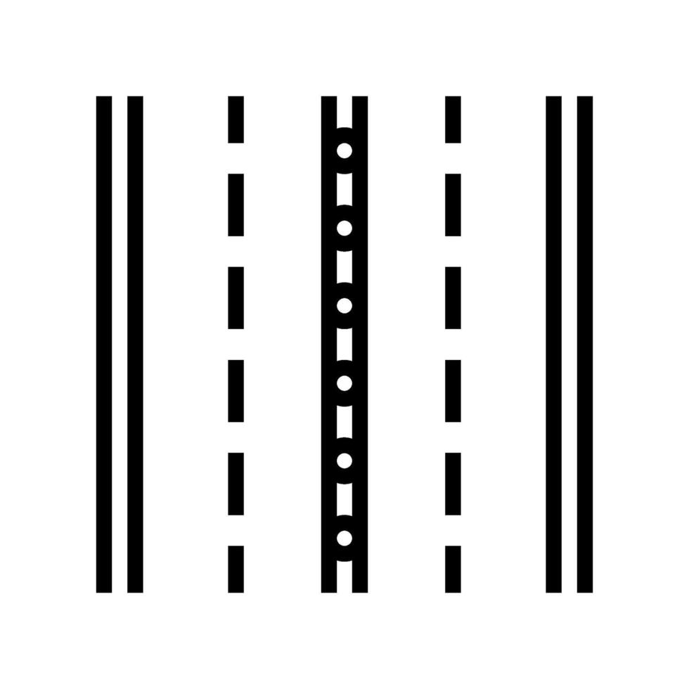 lane dividers highway road line icon illustration vector