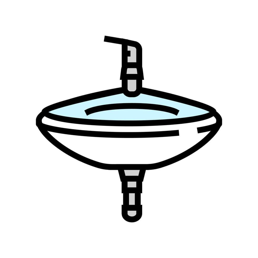 corner sink color icon illustration vector