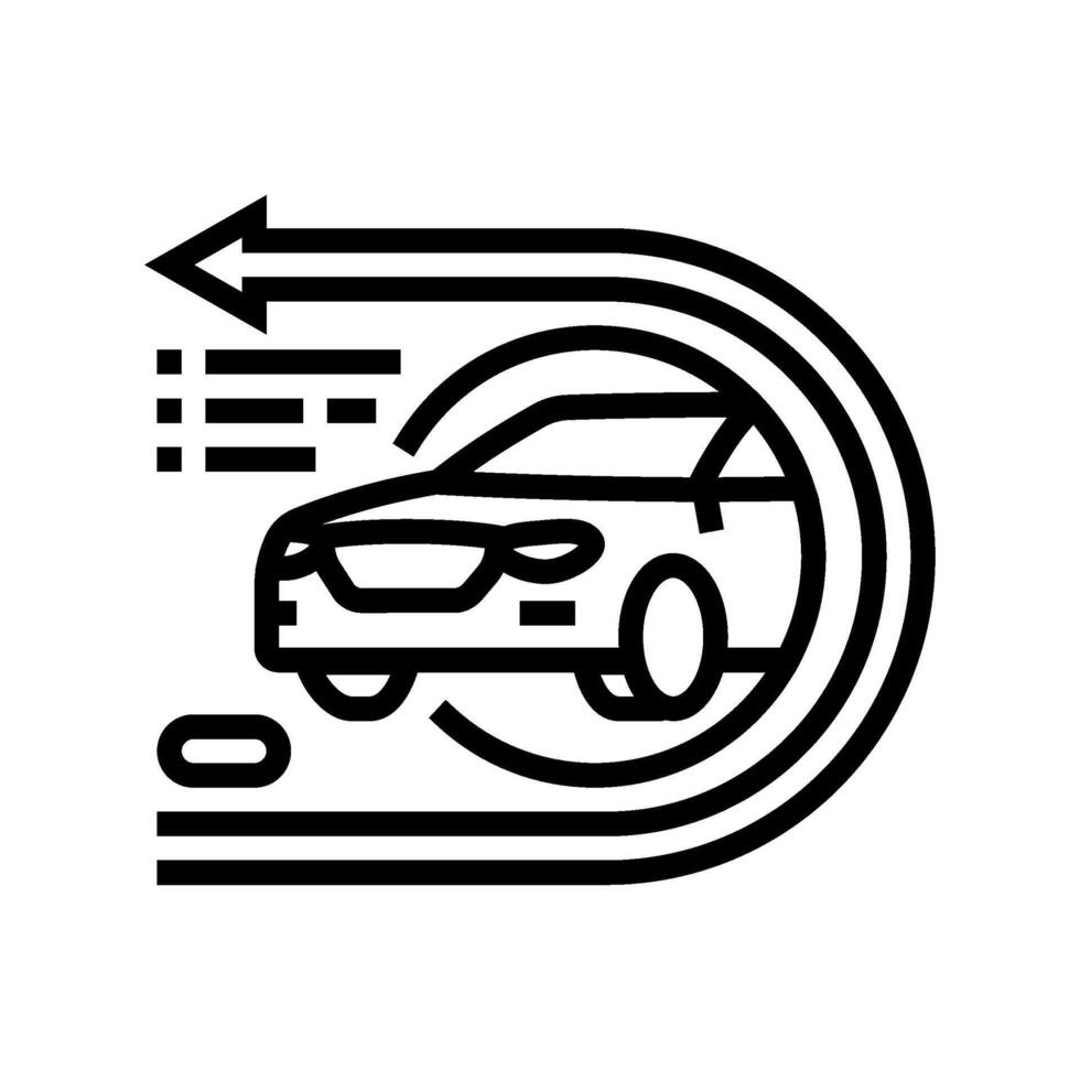 return process car share service line icon illustration vector