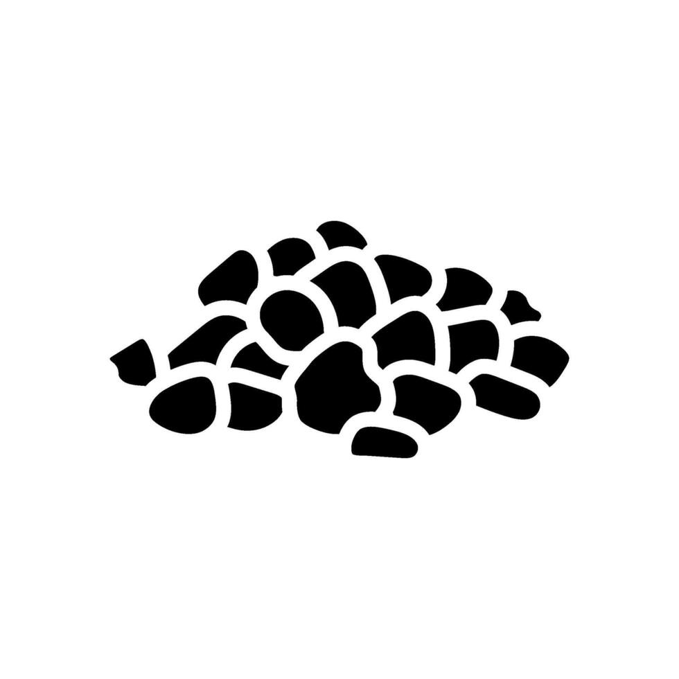 clinker cement production glyph icon illustration vector