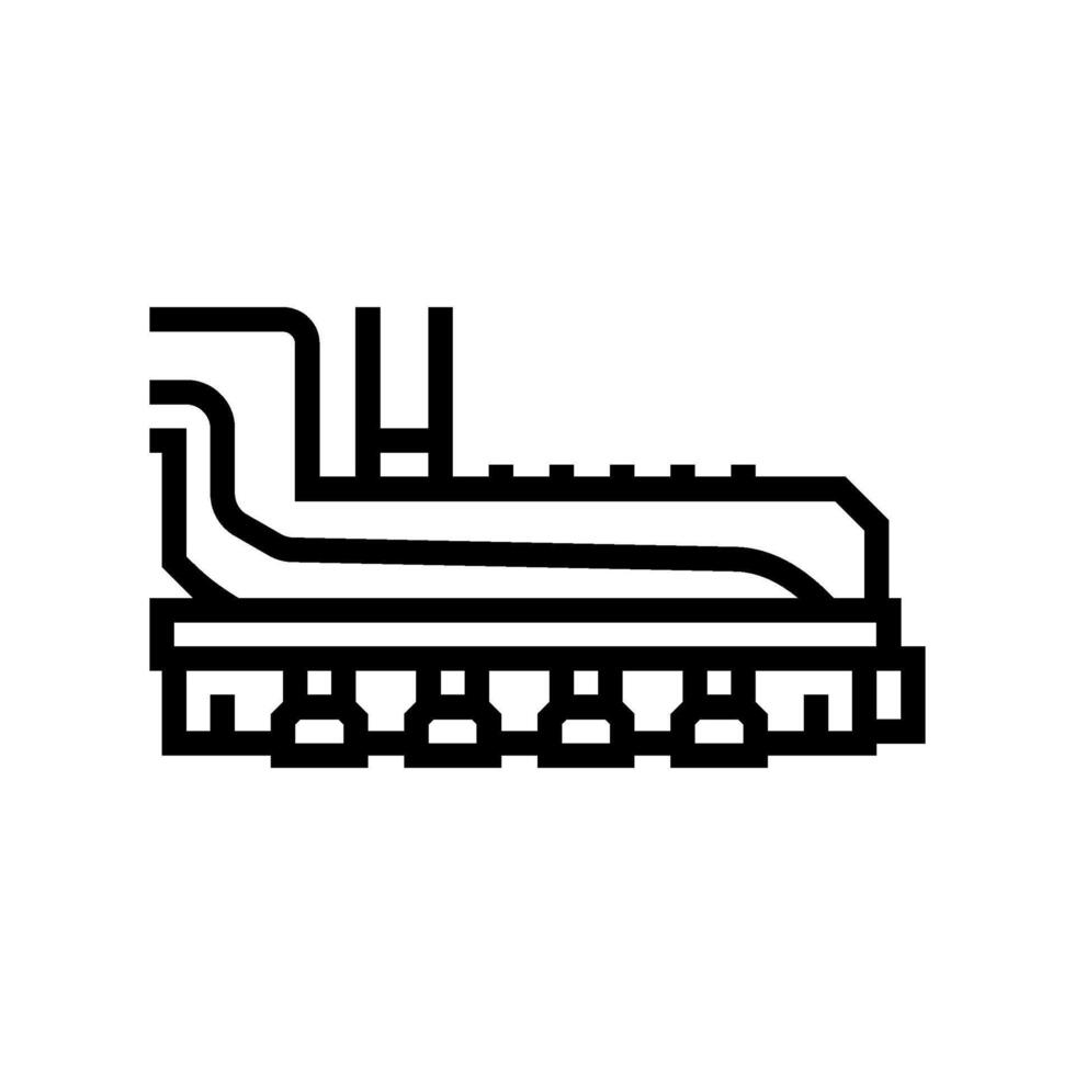 clinker cooler cement production line icon illustration vector