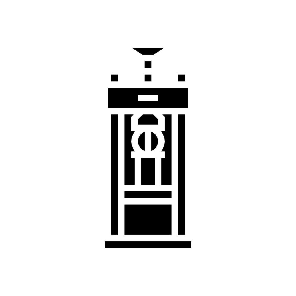 laboratory testing cement production glyph icon illustration vector