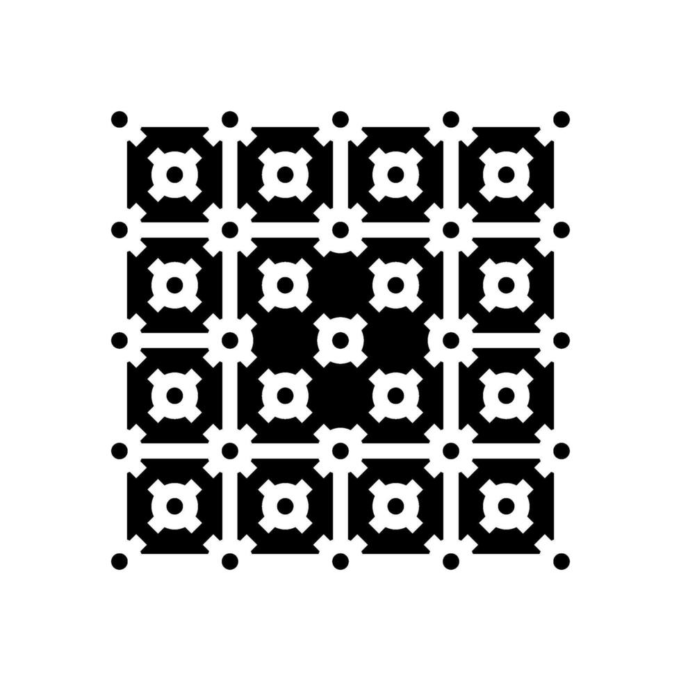 error correction quantum computer glyph icon illustration vector