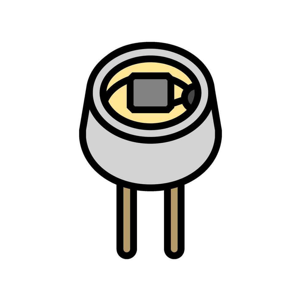 light intensity sensor module color icon illustration vector