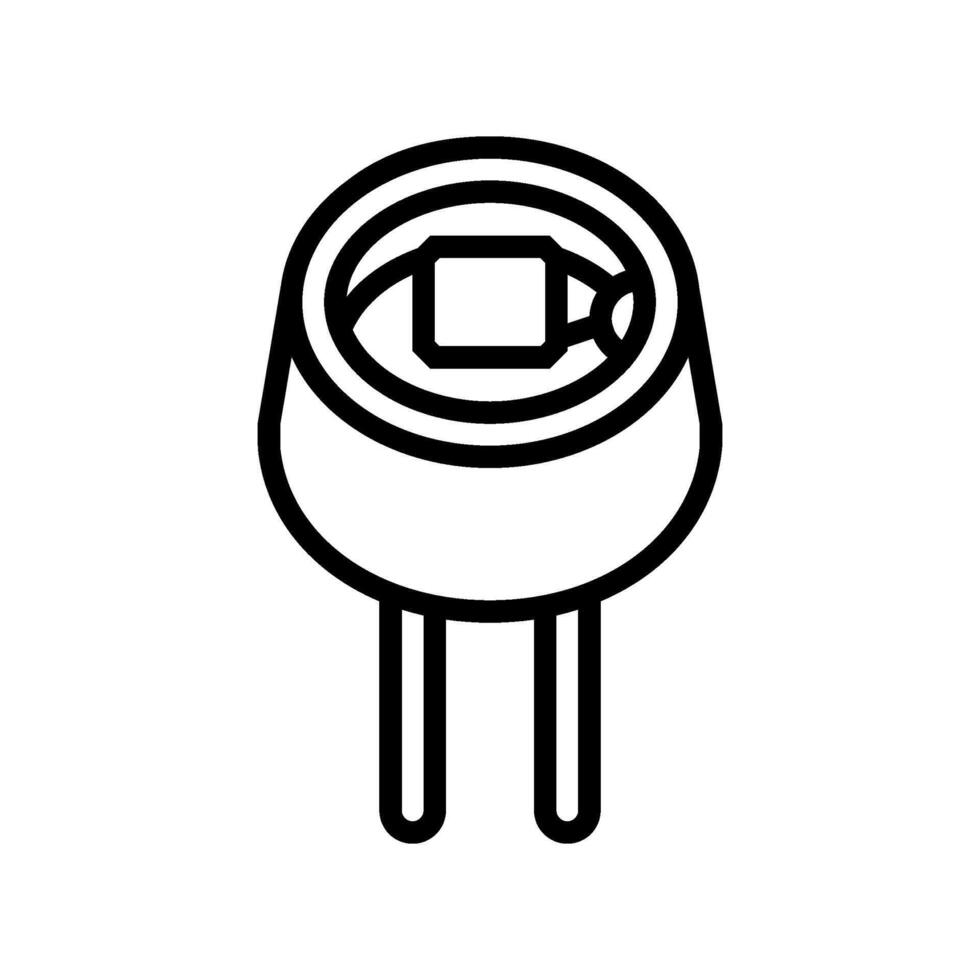 light intensity sensor module line icon illustration vector