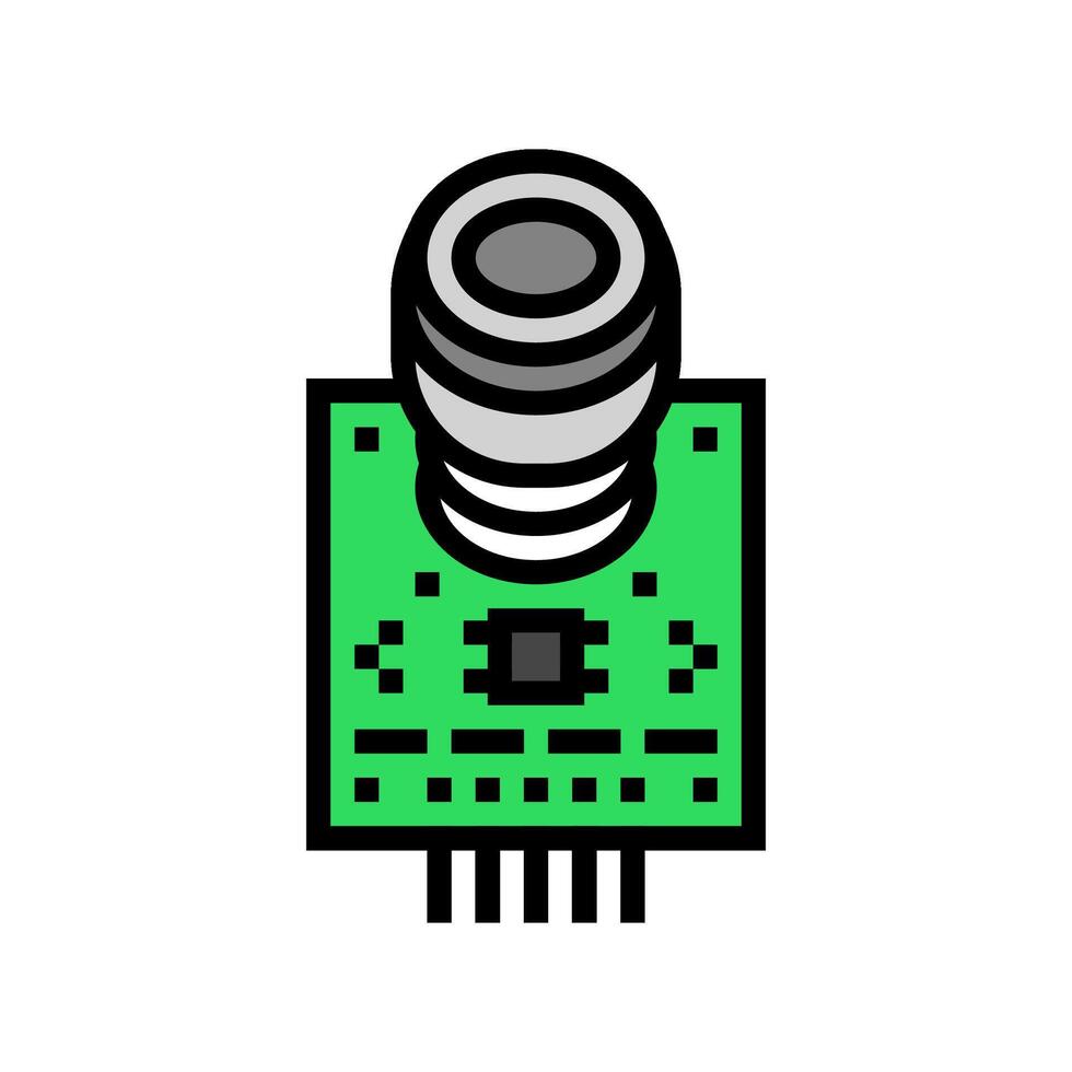 co2 sensor módulo color icono ilustración vector
