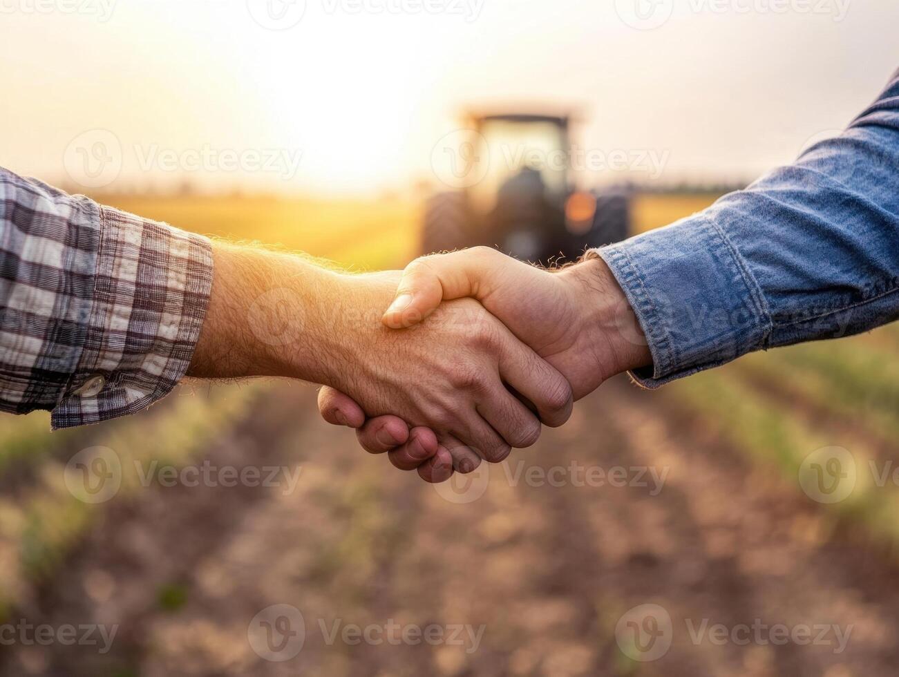 Farmers agree to collaborate on sustainable practices in the field photo