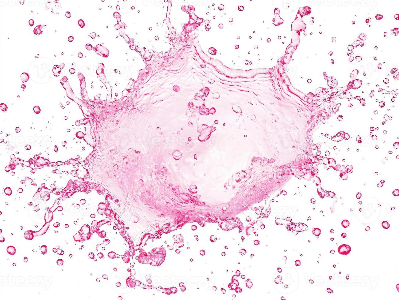 Splash of pink water captures dynamic movement and energy photo