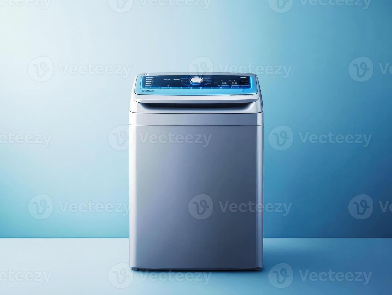 Modern washing machine with sleek design and advanced features photo