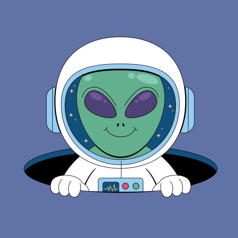 Alien space man by joshua klein vector