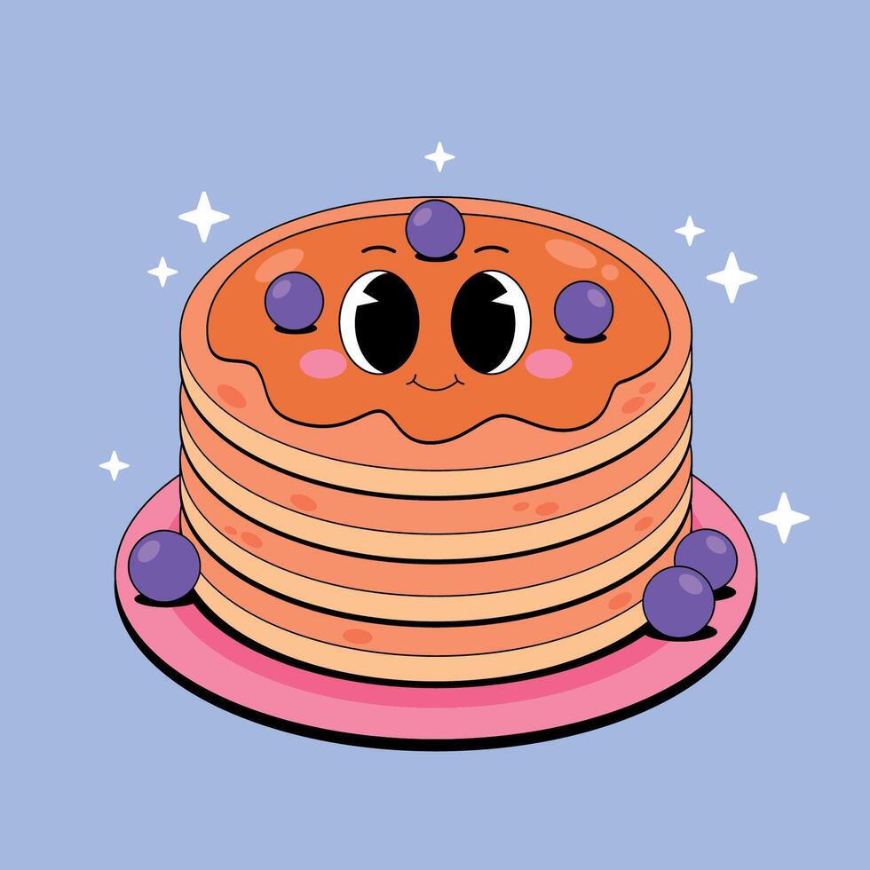 Pancakes by kawaii kawaii vector