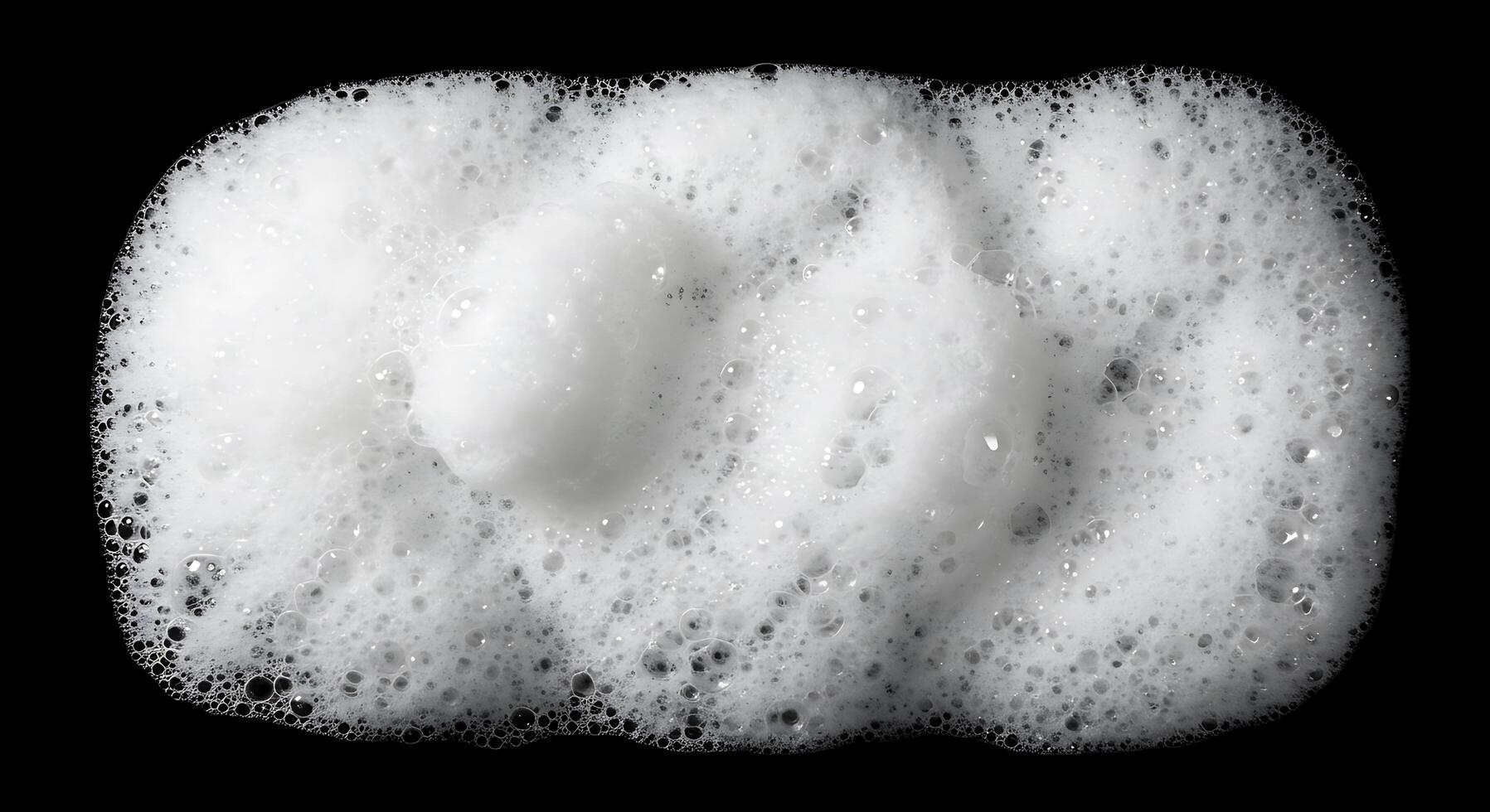A close up of a white soap bubble photo