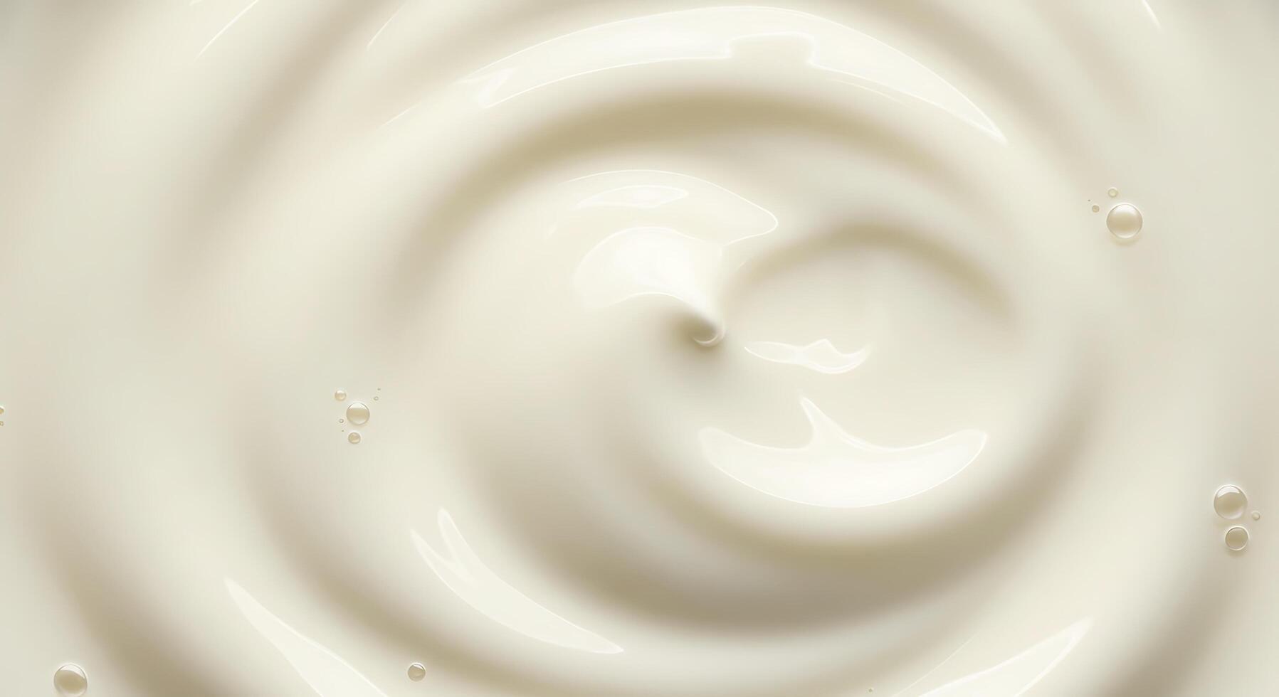 A swirl of white cream on a white background photo