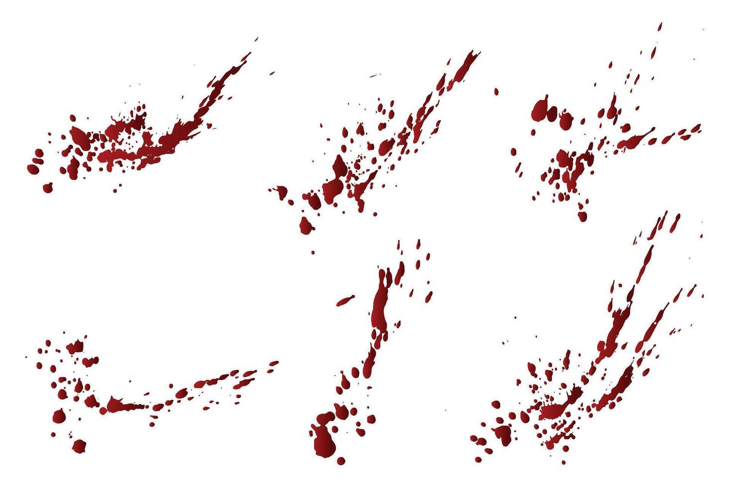 Set of creative gradient red blood background element vector