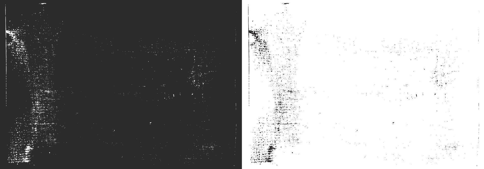 Distressed overlay black and white vintage texture grunge frame background collection vector