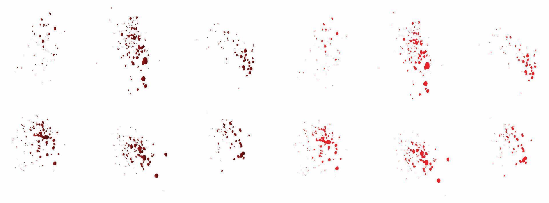 Red blood splatter background collection vector