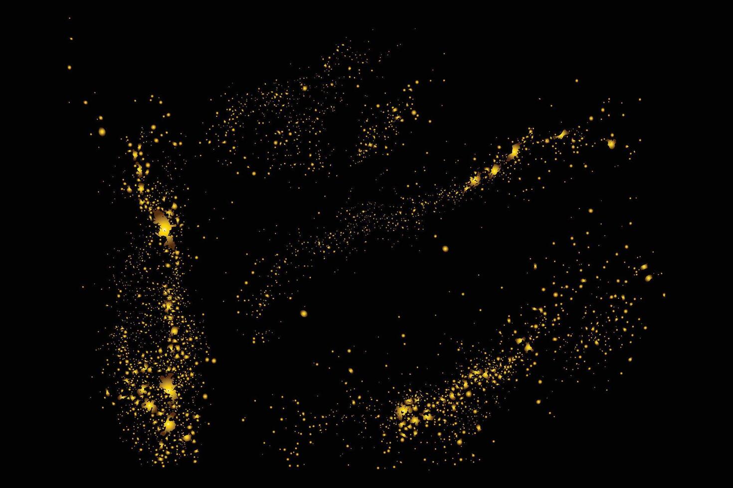 Golden luxury gold glitter confetti background set vector