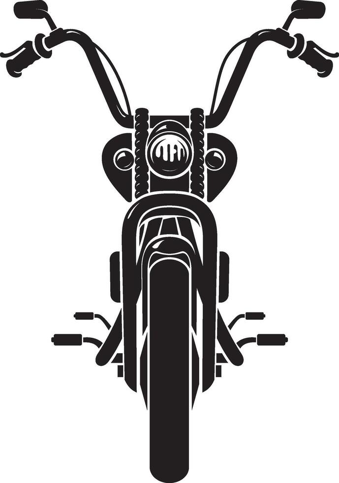 Chopper Motorcycle Front Wheel vector