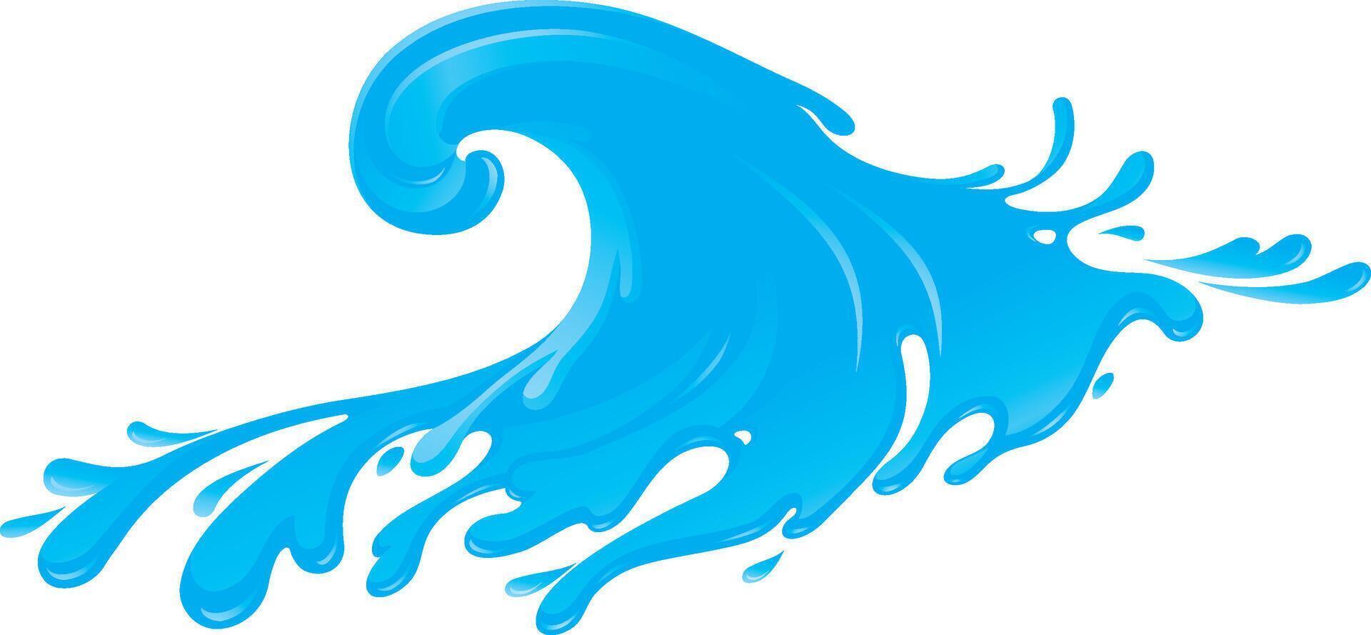 Water Wave Abstract vector