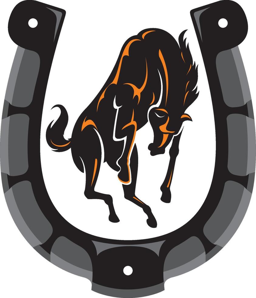 Wild Stallion Horse Symbol vector