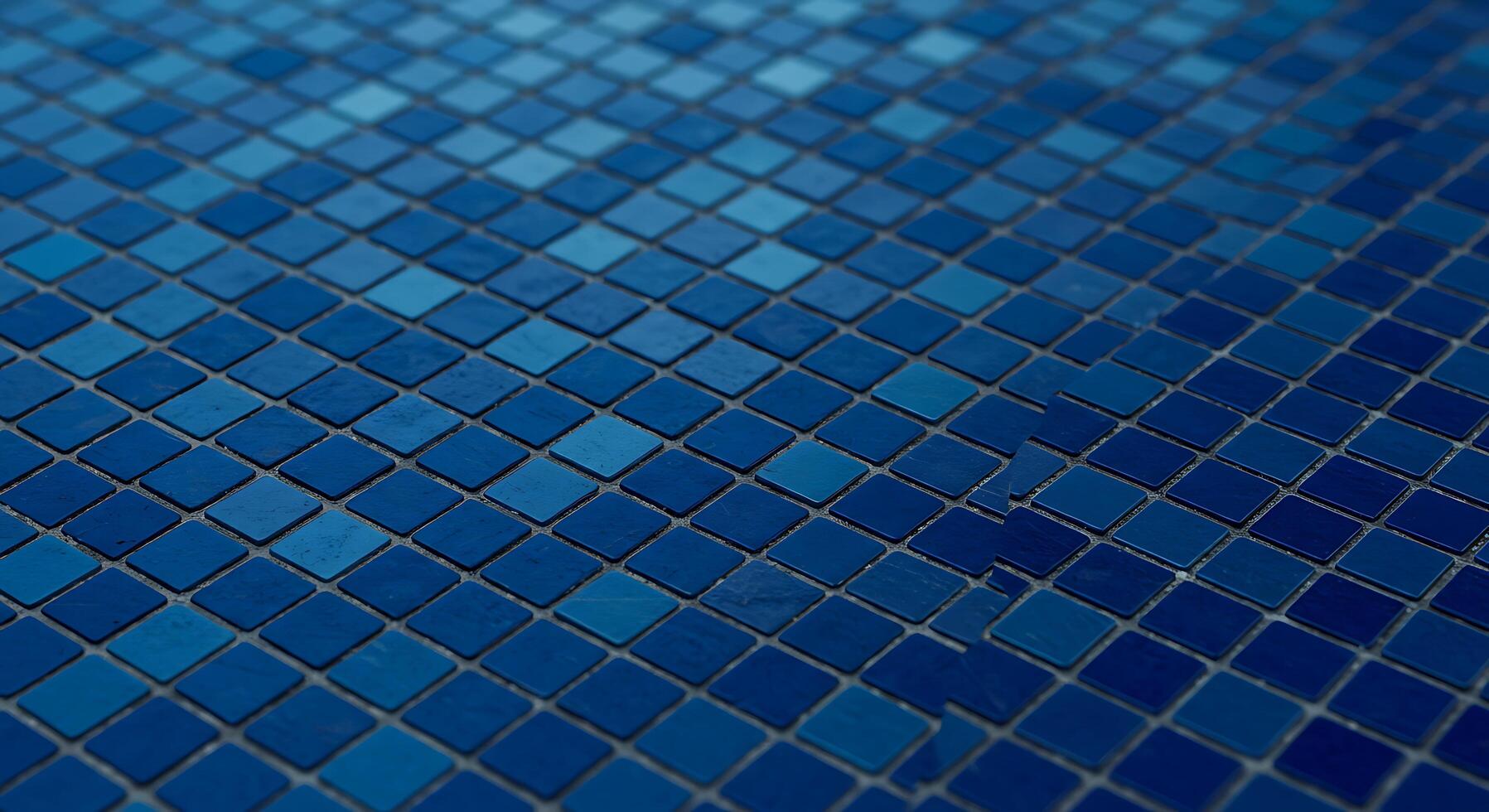 Blue mosaic tile background photo