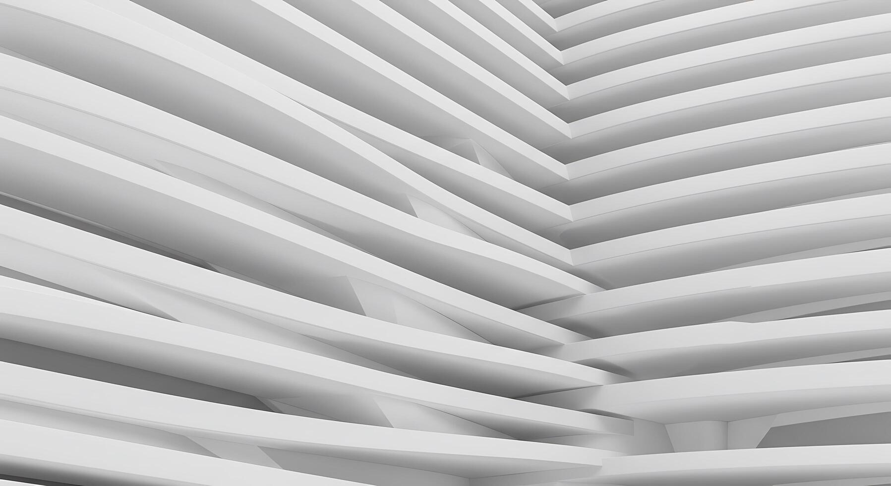 A white building with curved lines photo
