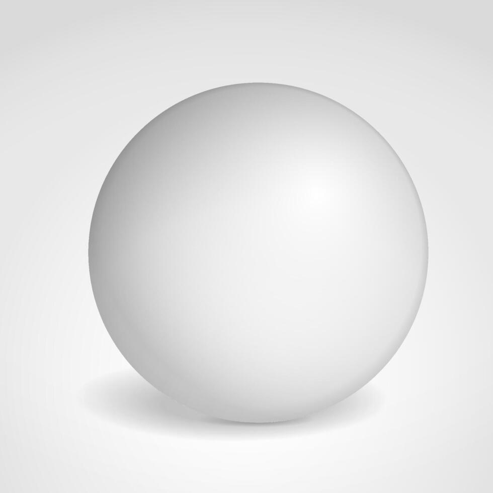 Matted gray sphere vector