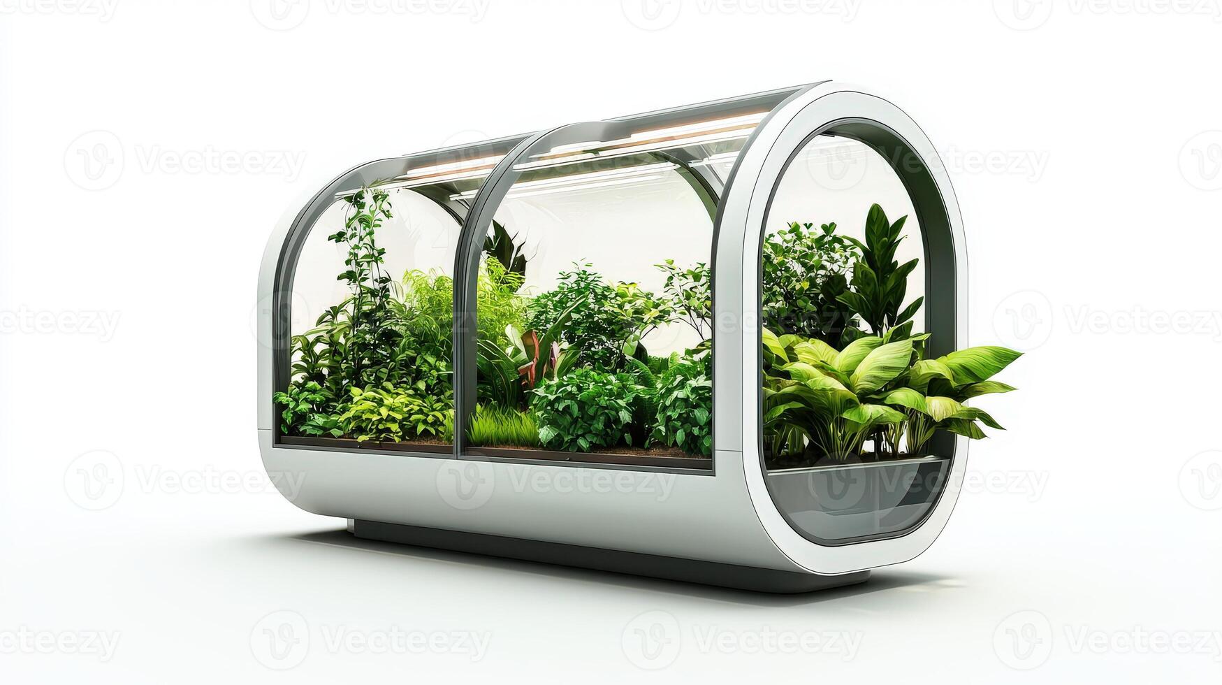 A small greenhouse with plants inside photo